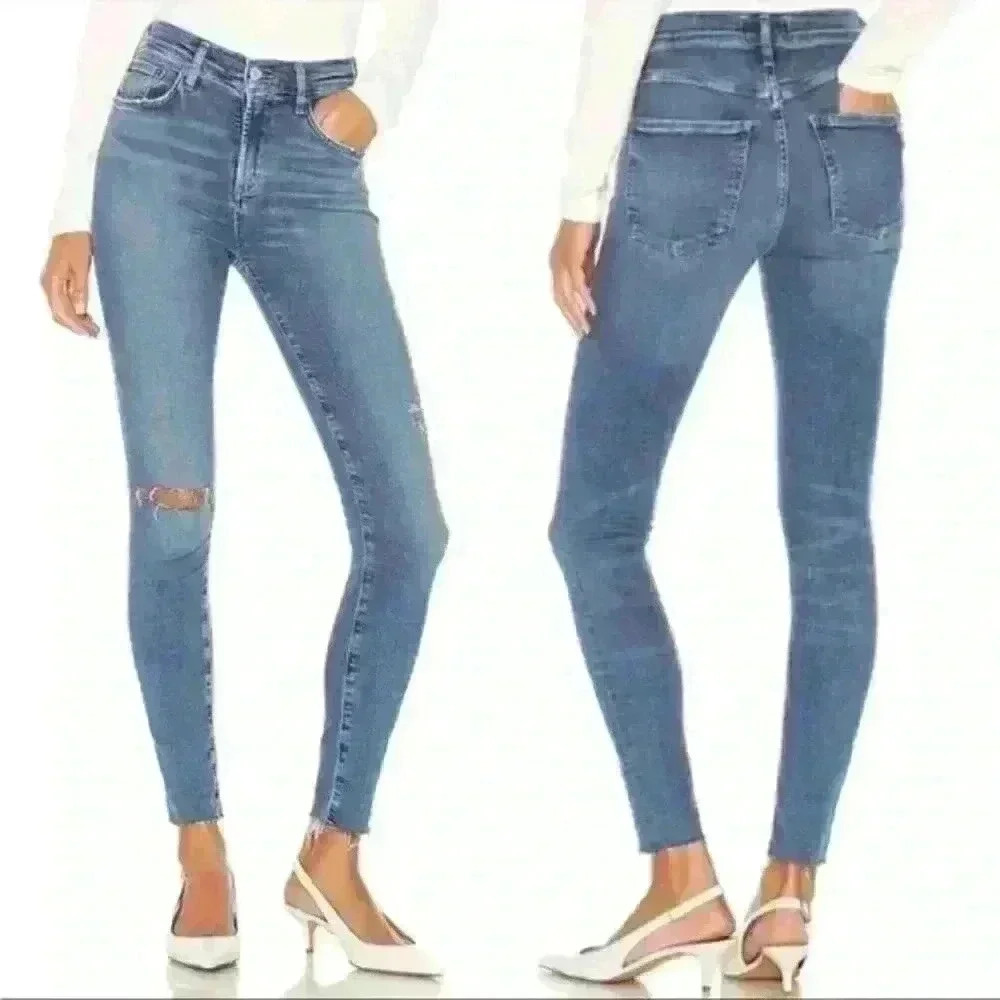 Agolde Sophie Ankle Skinny Jeans in Pentacle Wash Size 26